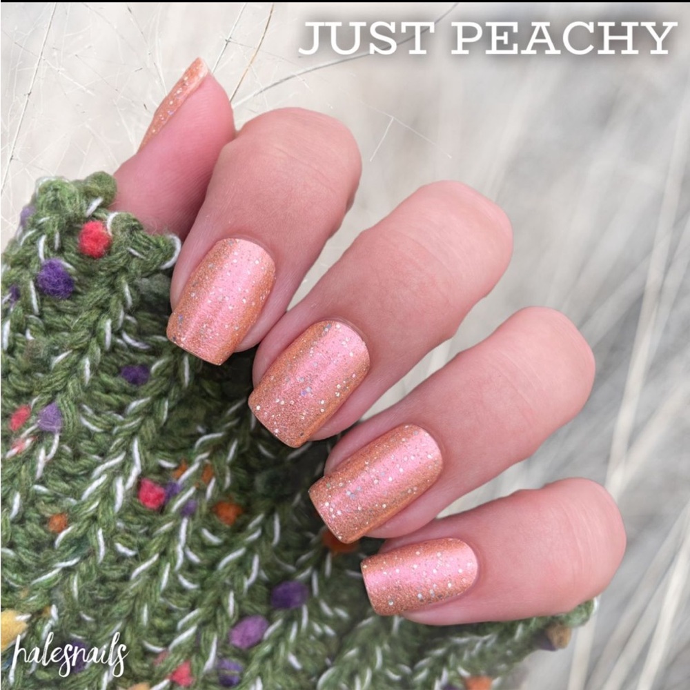 *Exclusive* Color Street: Just Peachy | Peach Pink Glitter Sparkle Pastel - Picture 5 of 10